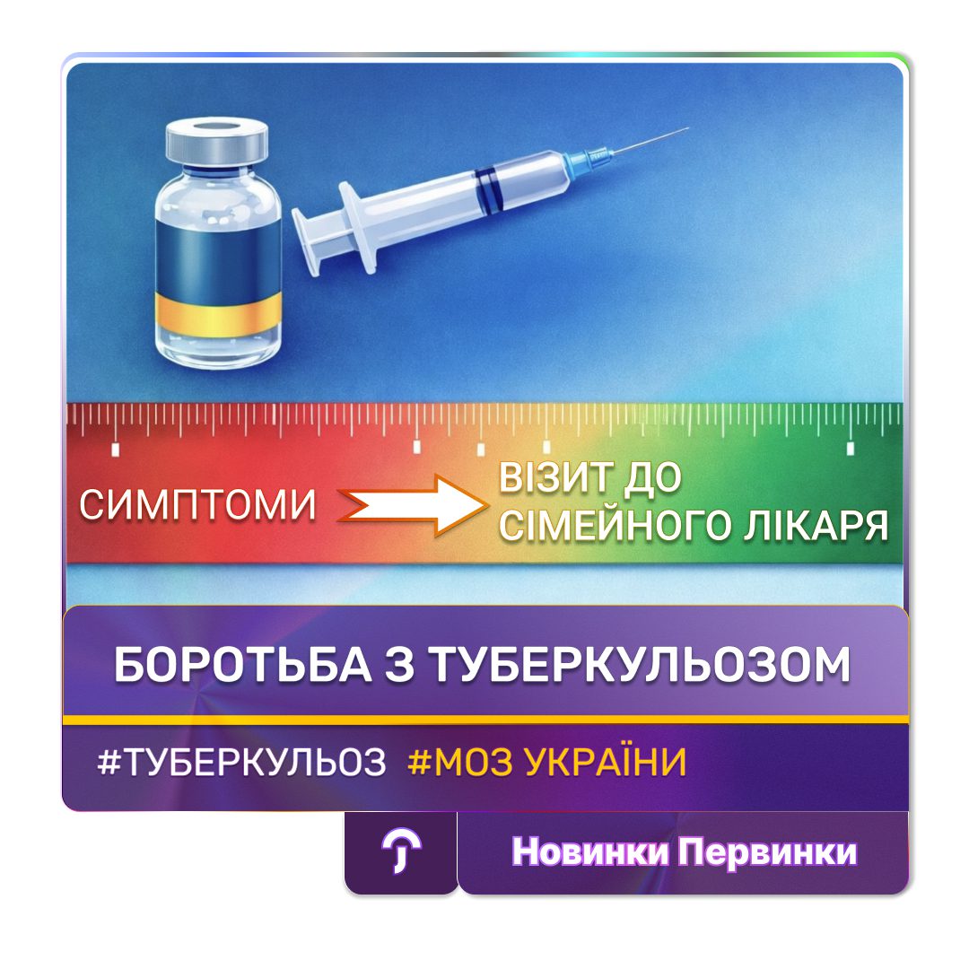 Обкладинка медичної мережі "Первинка". Боротьба з туребкульозом. Сімейні лікарі за декларацією місто Кривий Ріг, Умань, Кропивницький